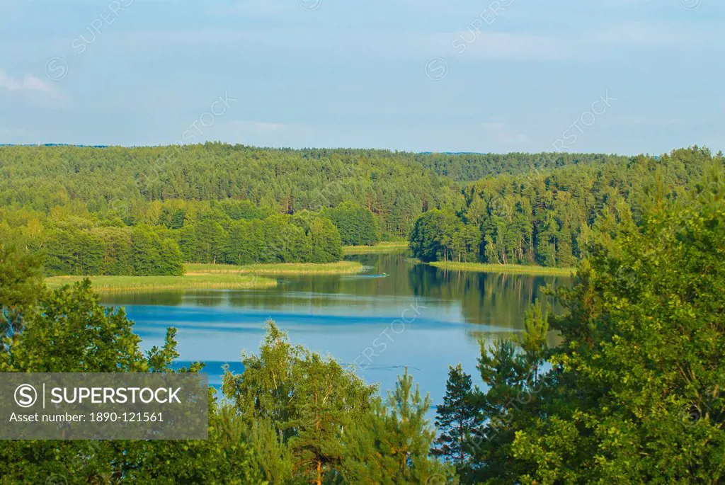 Lake at Aukstaitija National Park, Lithuania, Baltic States, Europe