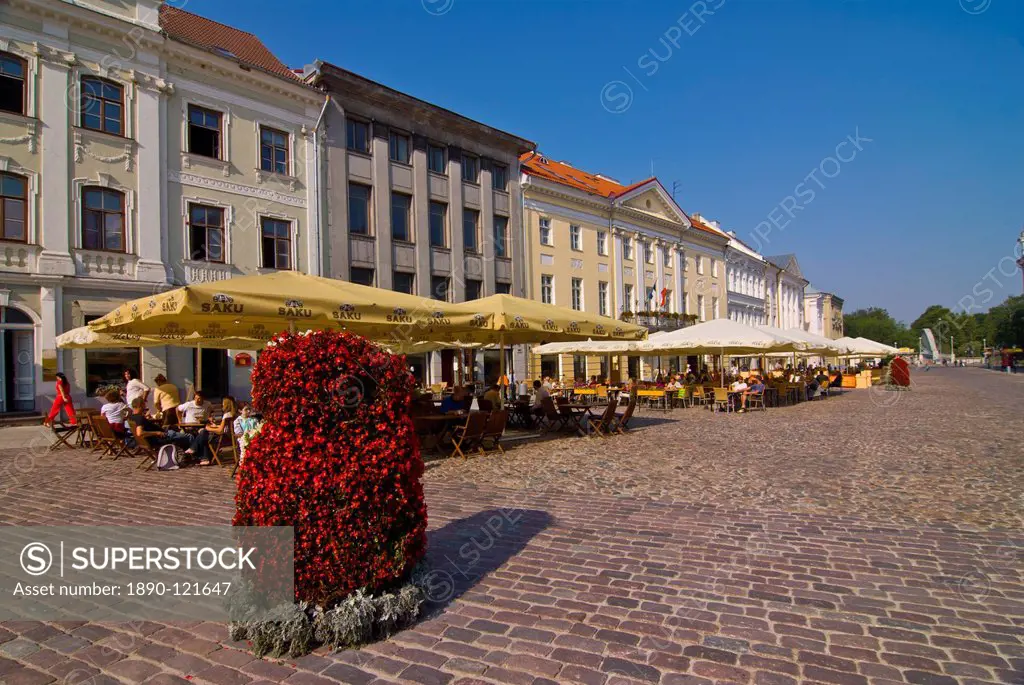 Raekoja Plats Market Square of Tartu, Estonia, Baltic States, Europe