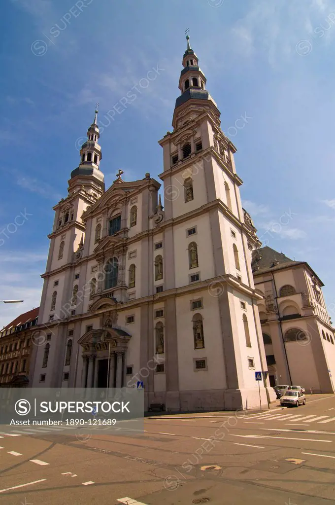 Church St. Johannes, Kollegiatstift Haug, Wurzburg, Franconia, Bavaria, Germany, Europe