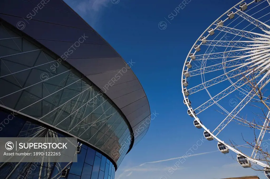 The Big Wheel outside the Echo Arena and Convention Centre, Liverpool, Merseyside, England, United Kingdom, Europe