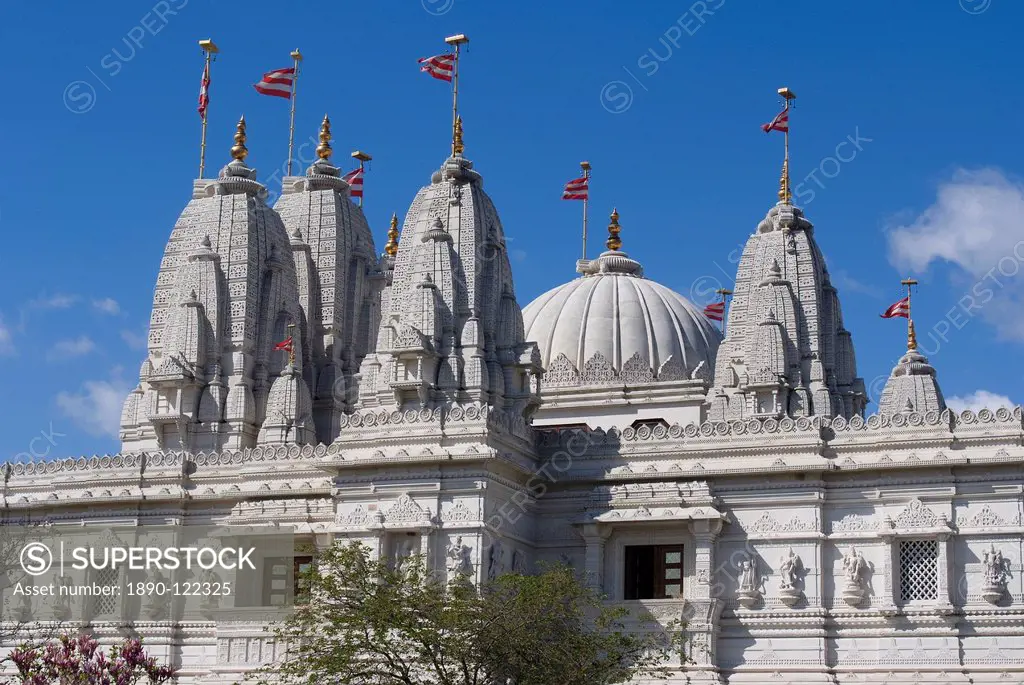 Shri Swaminarayan Mandir, Hindu temple in Neasden, London, England, United Kingdom, Europe