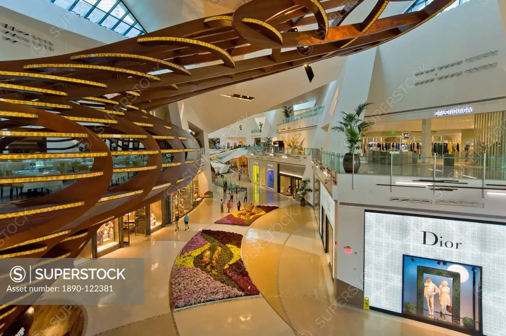 Interior of the Crystals Shopping Mall at the CityCenter complex, Las Vegas Boulevard, The Strip, Las Vegas, Nevada, United States of America, North A...