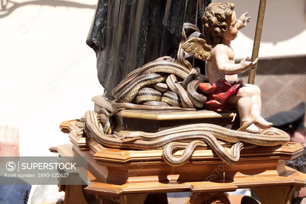 San Domenico dei Serpari St. Dominic of the Snakes, Cocullo, Abruzzi, Italy, Europe