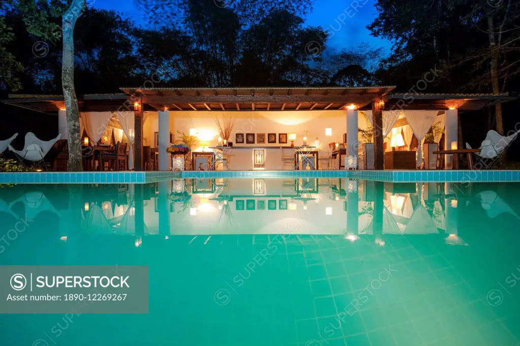 Pousada Etnia swimming pool, Trancoso, Bahia, Brazil, South America
