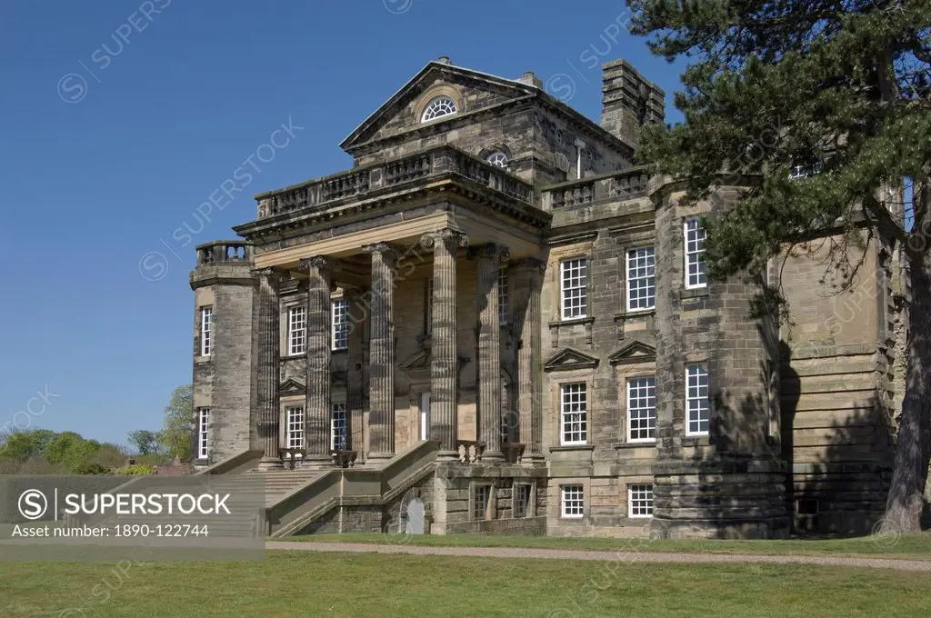 Delaval Hall, designed by Sir John Vanbrugh in 1718 for Admiral George Delaval, Seaton Delaval, Northumbria, England, United Kingdom, Europe