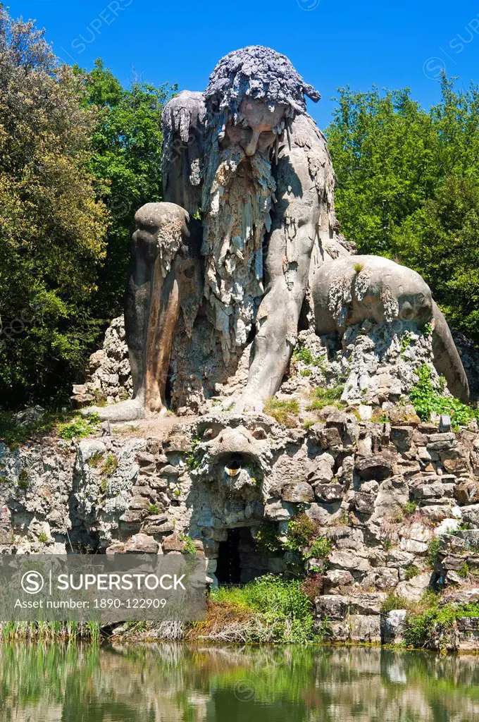 The Appennine Colossus by Giambologna, Villa di Pratolino, Vaglia, Firenze Province, Tuscany, Italy, Europe