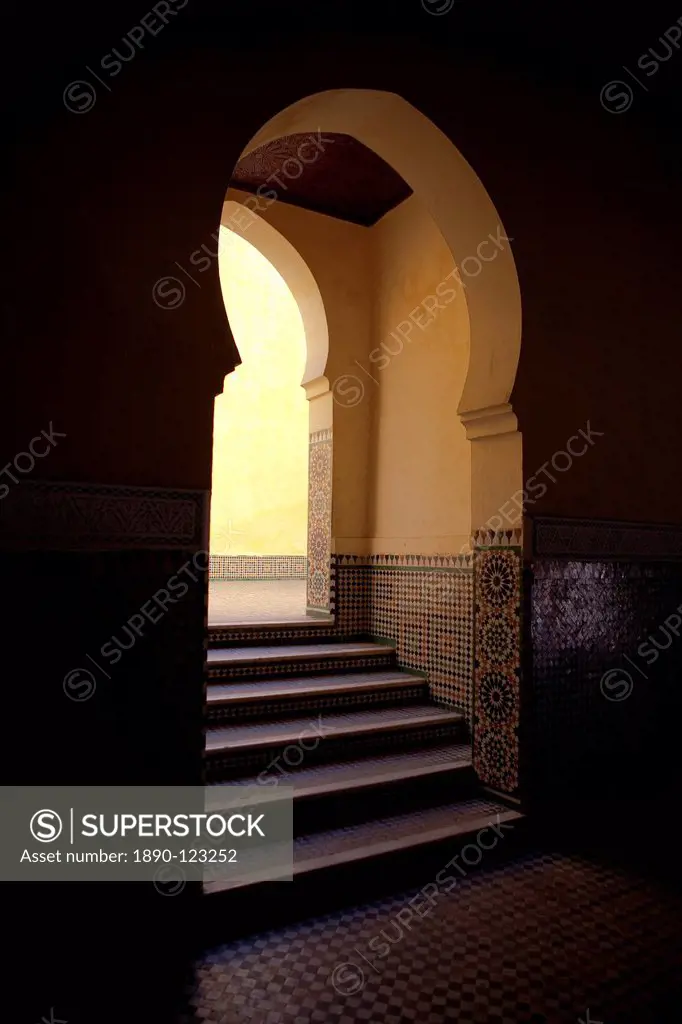 Mausoleum of Moulay Ismail, Meknes, Morocco, North Africa, Africa