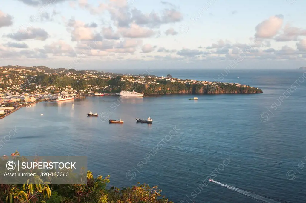Boudicca, Fred Olsen Cruise Lines, Kingstown Harbour, St. Vincent, St. Vincent and The Grenadines, Windward Islands, West Indies, Caribbean, Central A...