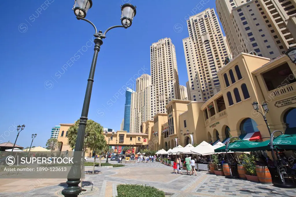 The Walk at Jumeirah Beach Residence, Dubai Marina, Dubai, United Arab Emirates, Middle East