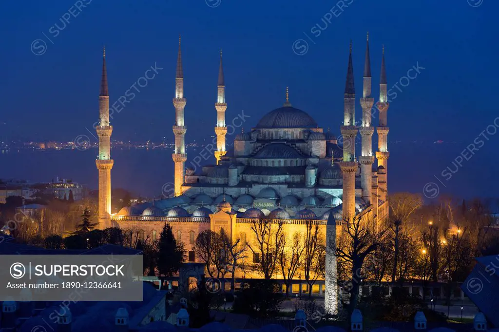 The Blue Mosque (Sultanahmet Camii) (Sultan Ahmet Mosque) (Sultan Ahmed Mosque), UNESCO World Heritage Site, Istanbul, Turkey, Europe