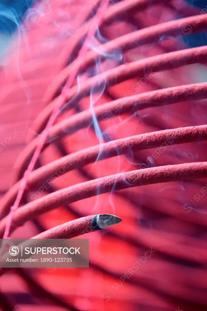Incense coils, Tin Hau Temple, Hong Kong, China, Asia