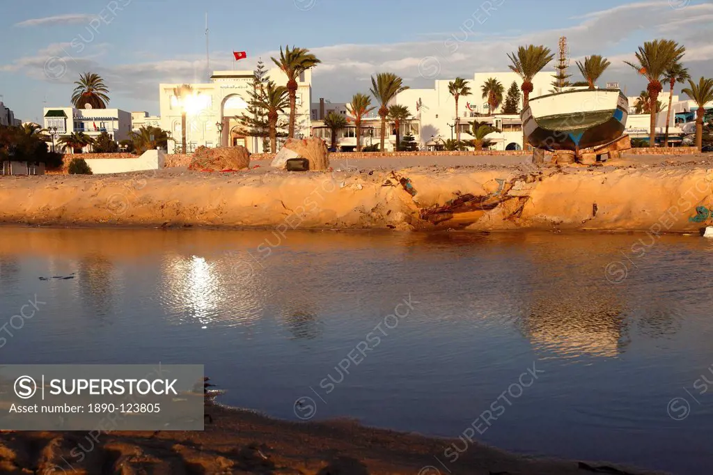 Canal and Harbour Front, Hammamet, Tunisia, North Africa, Africa