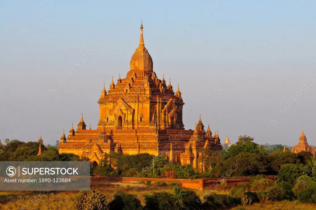 Huge old temple in Bagan, Myanmar, Asia
