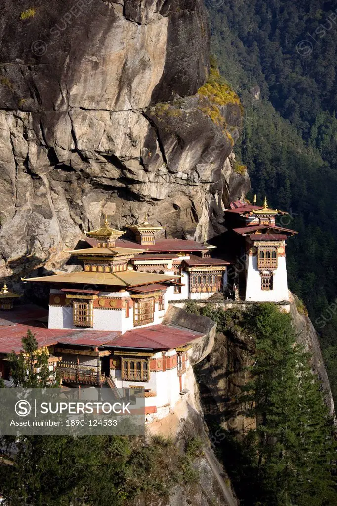 Taktshang Goemba Tiger´s Nest Monastery, Paro Valley, Bhutan, Asia