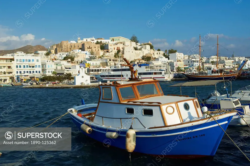 The Chora Hora, Naxos, Cyclades Islands, Greek Islands, Aegean Sea, Greece, Europe