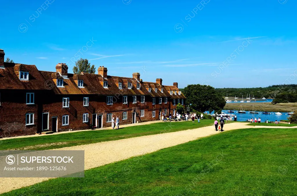 Bucklers Hard, maritime village theme park, alongside the Beaulieu River, Hampshire, England, United Kingdom, Europe