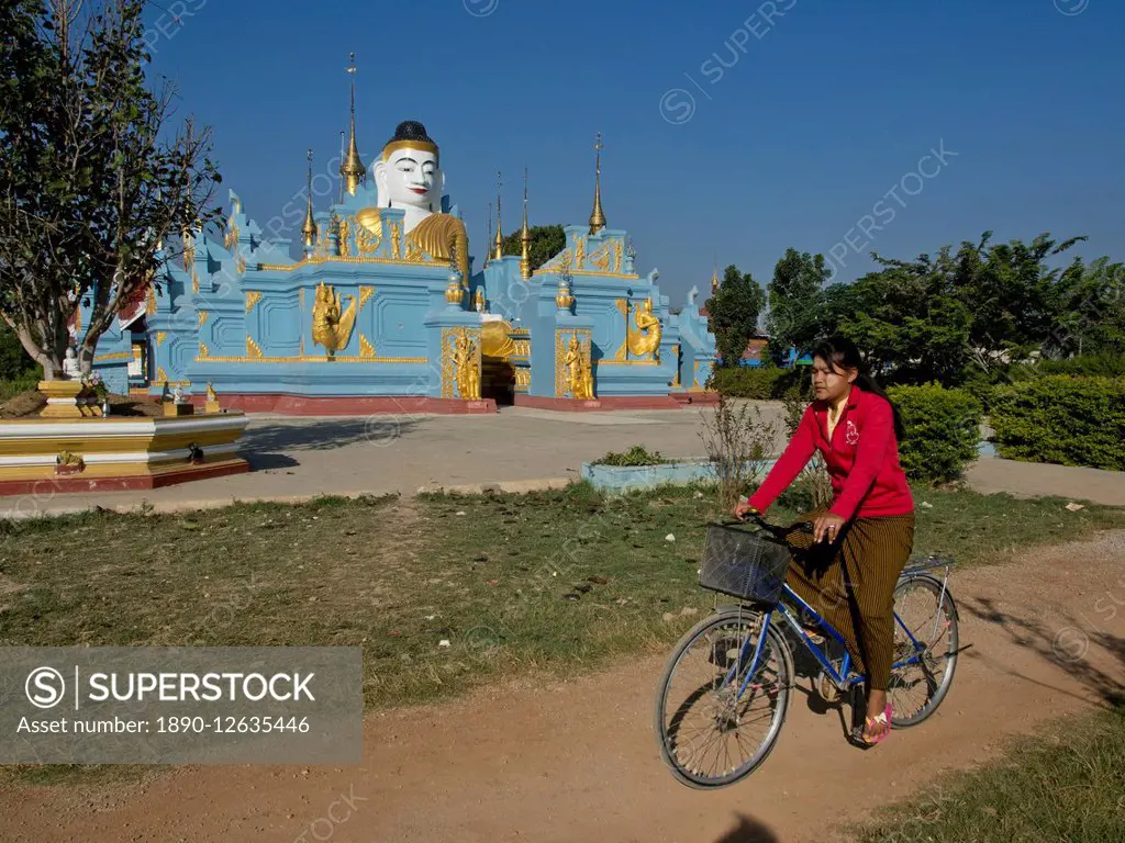 Buddhist temple in Inle Lake, Shan State, Myanmar (Burma), Asia