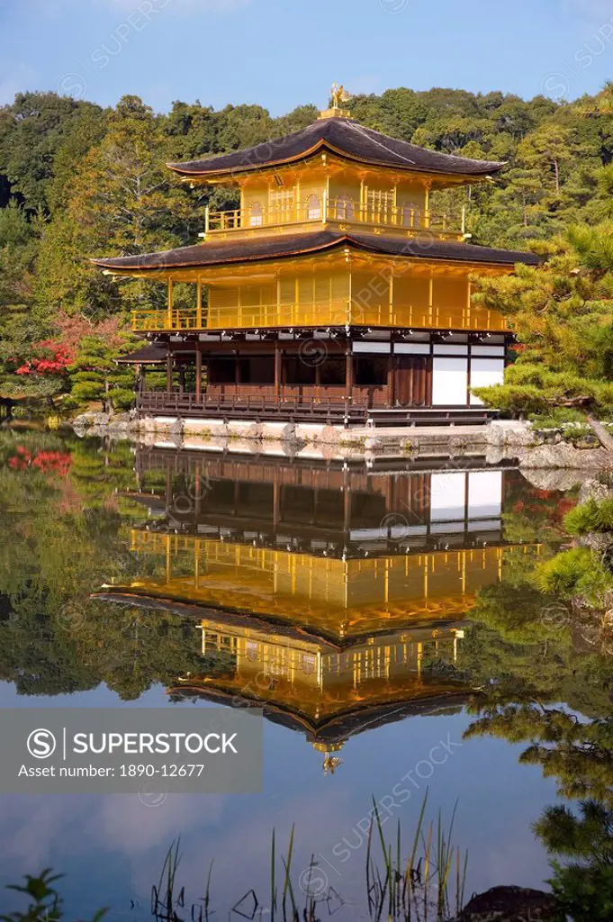 Kinkaku_ji Golden Pavilion, original building constructed in 1397 for Shogun Ashikaga Yoshimitsu, UNESCO World Heritage Site, Kyoto, Kansai Region, Ho...