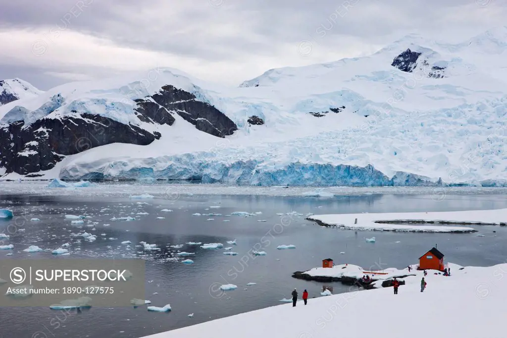 Argentine research base Almirante Brown in Paradise Harbour, Antarctica, Polar Regions