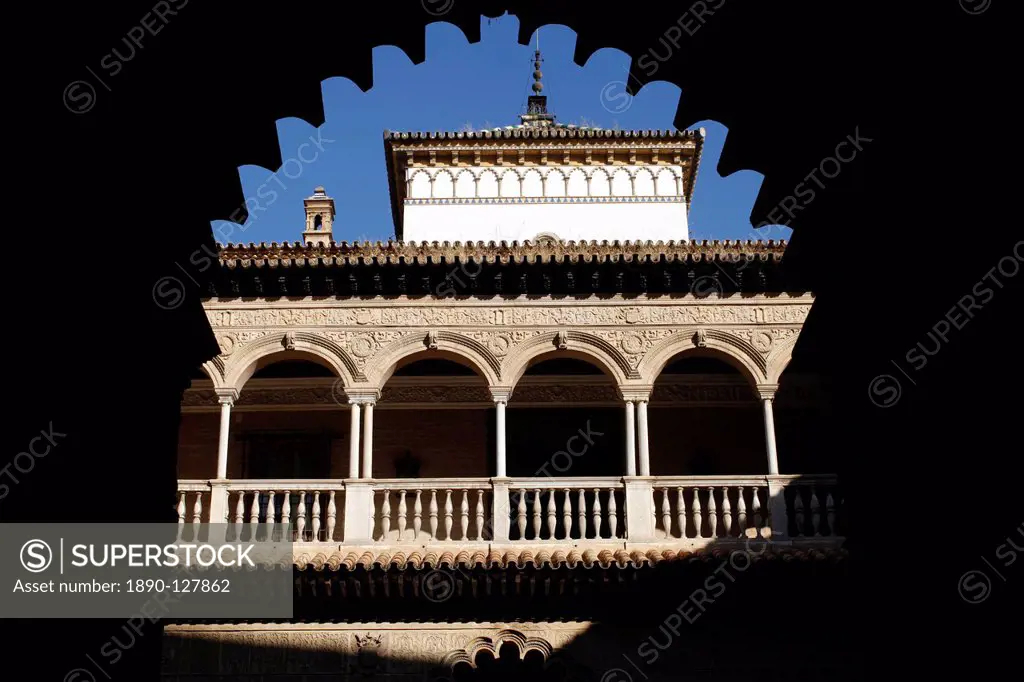 Patio de las Doncellas, Real Alcazar, UNESCO World Heritage Site, Seville, Andalucia, Spain, Europe