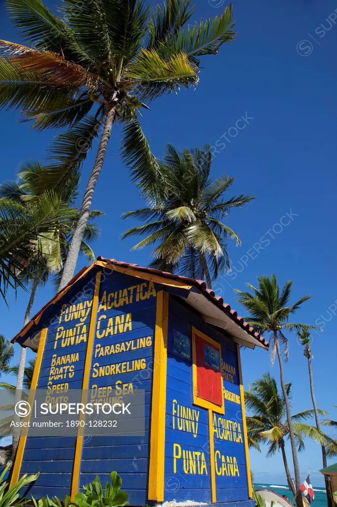 Watersports Hut, Bavaro Beach, Punta Cana, Dominican Republic, West Indies, Caribbean, Central America