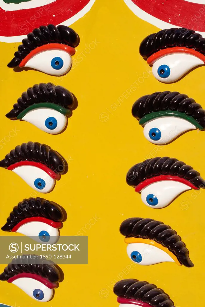 Maltese Eyes of Osiris fridge magnets, Malta, Mediterranean, Europe