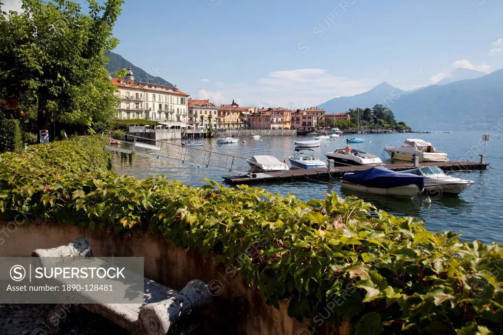 Town and lakeside, Menaggio, Lake Como, Lombardy, Italian Lakes, Italy, Europe