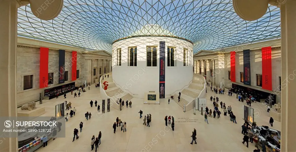 The Great Court of the British Museum, Bloomsbury, London, England, United Kingdom, Europe