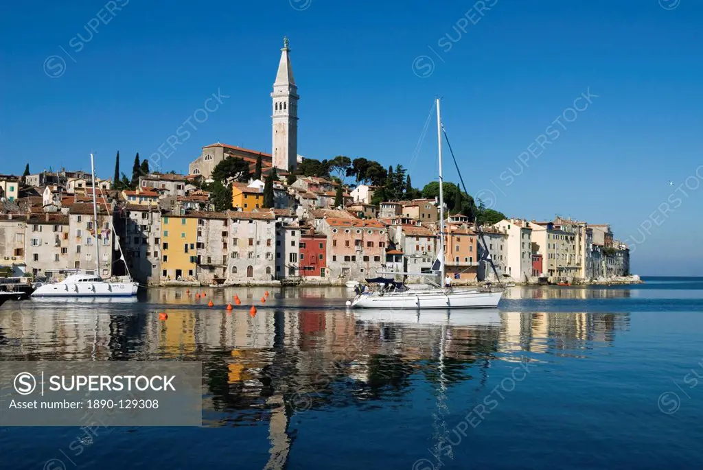 Old Town and St. Euphemia´s Church, Rovinj, Istria, Croatia, Adriatic, Europe