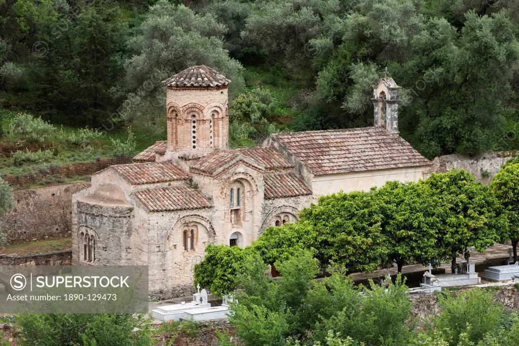 Ayios Nikolaos Byzantine church, near Samonas, White Mountains Lefka Ori, Chania region, Crete, Greek Islands, Greece, Europe