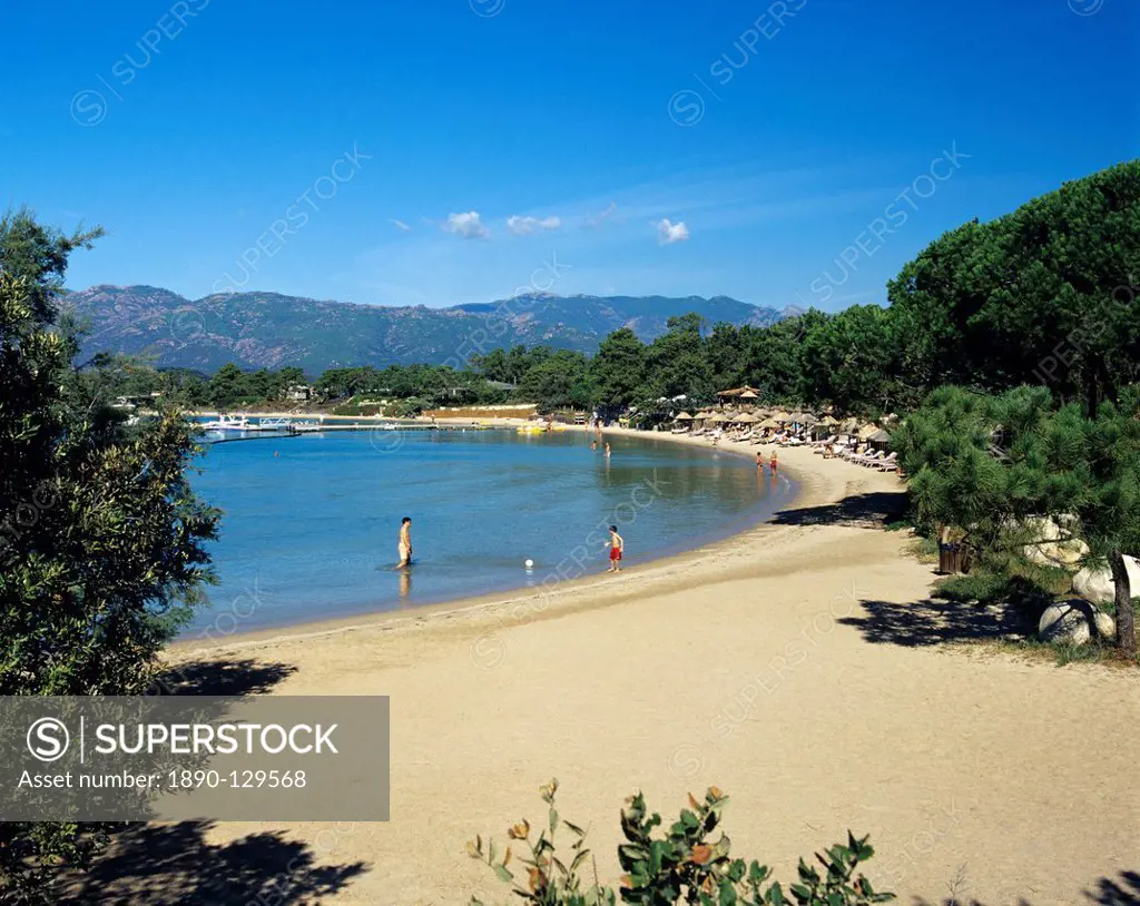 Beach view, Cala Rossa, South East Corsica, Corsica, France, Mediterranean, Europe