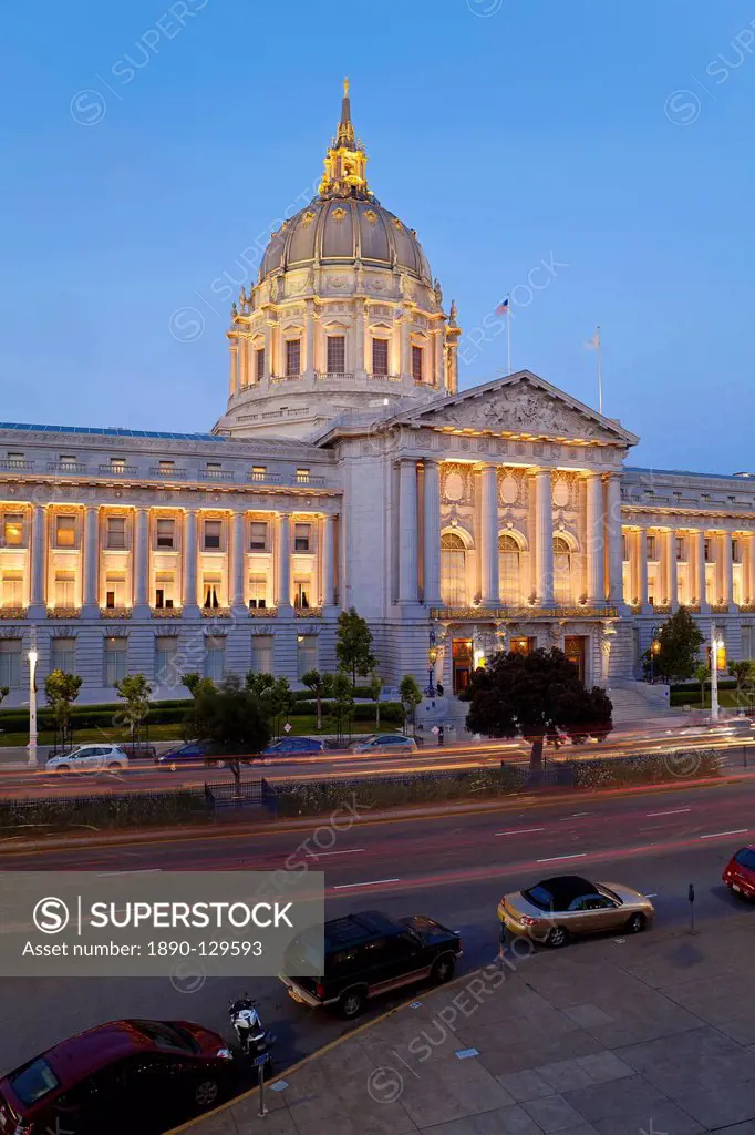 City Hall, Civic Center Plaza, San Francisco, California, United States of America, North America
