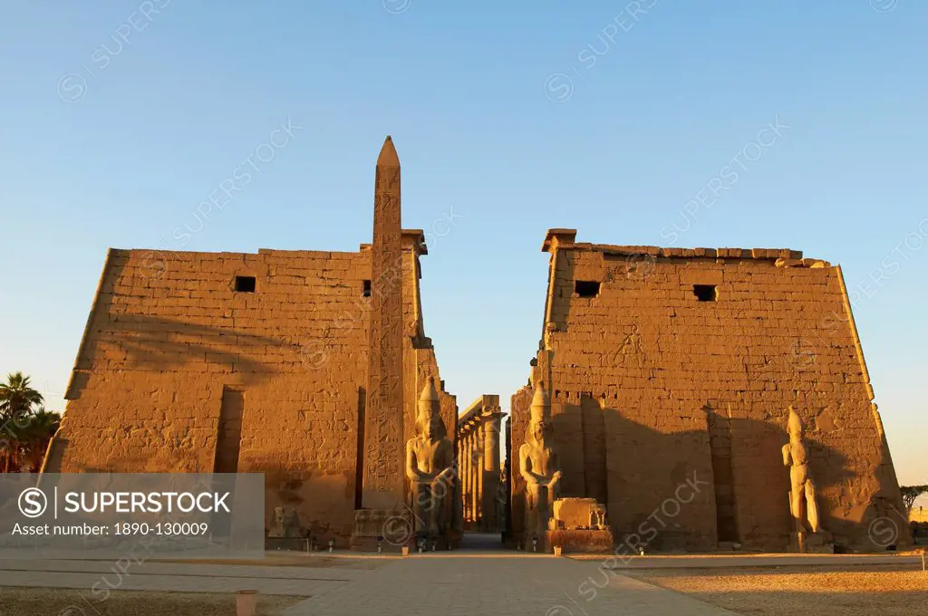Obelisk of Ramesses II, Temple of Luxor, Thebes, UNESCO World Heritage Site, Egypt, North Africa, Africa