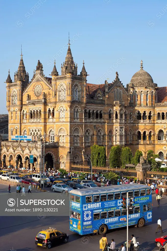 Chhatrapati Shivaji Terminus Victoria Terminus, UNESCO World Heritage Site, Mumbai, Maharashtra State, India, Asia