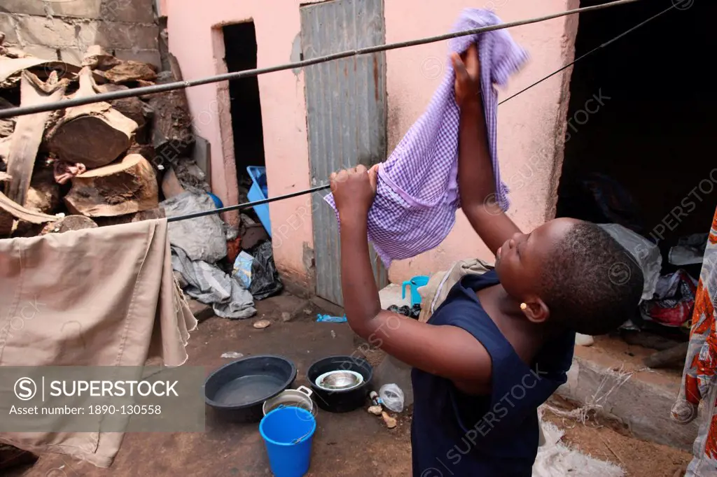 Laundry, Lome, Togo, West Africa, Africa