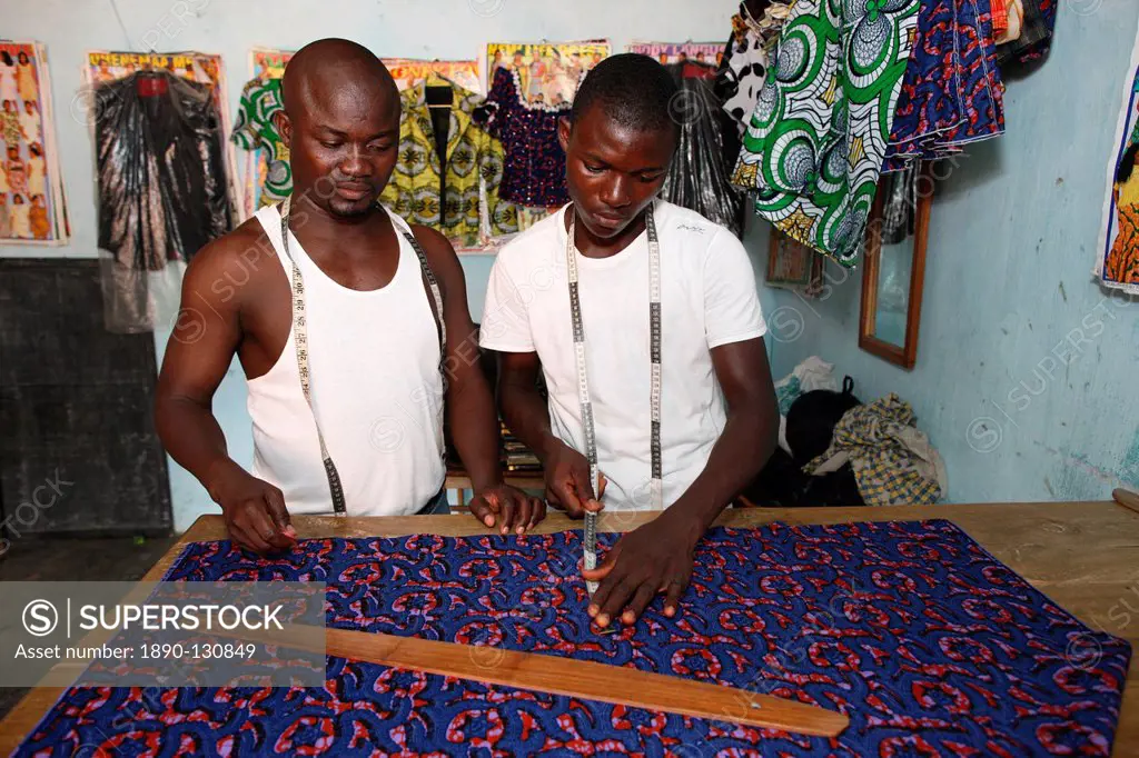 Tailoring workshop, Lome, Togo, West Africa, Africa