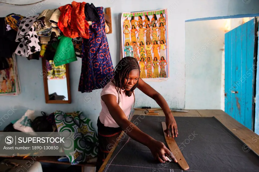 Tailoring workshop, Lome, Togo, West Africa, Africa