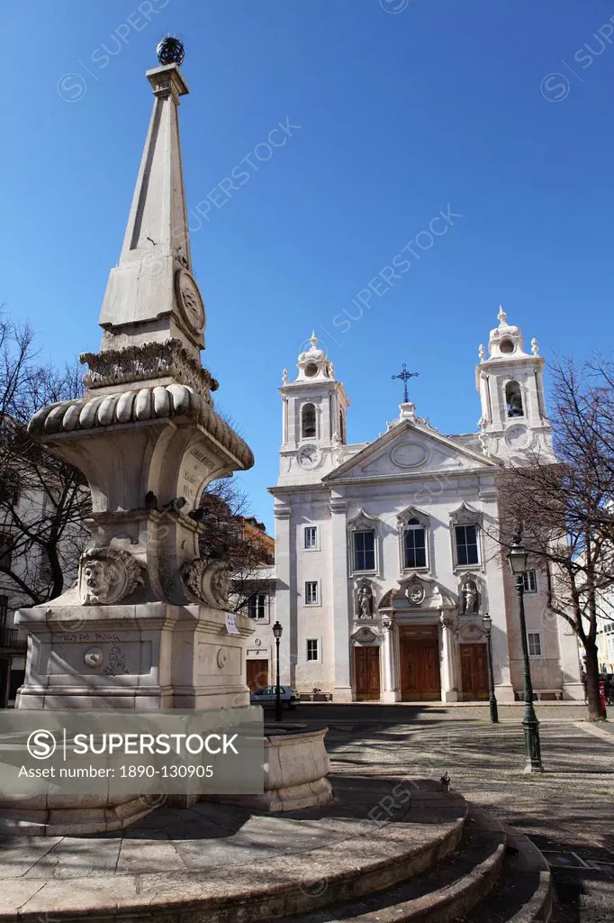 St. Paul´s Church Igreja Paroquial de Sao Paulo de Lisboa, St. Paul´s Square Praca de Sao Paulo, Lisbon, Portugal, Europe