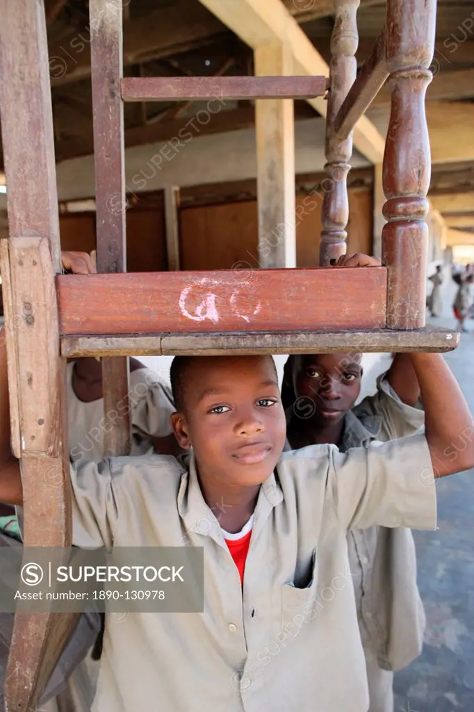 African schoolchildren, Lome, Togo, West Africa, Africa