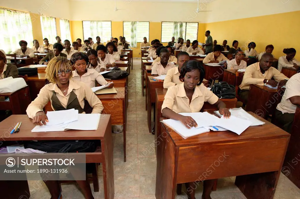 Catholic high school, Lome, Togo, West Africa, Africa