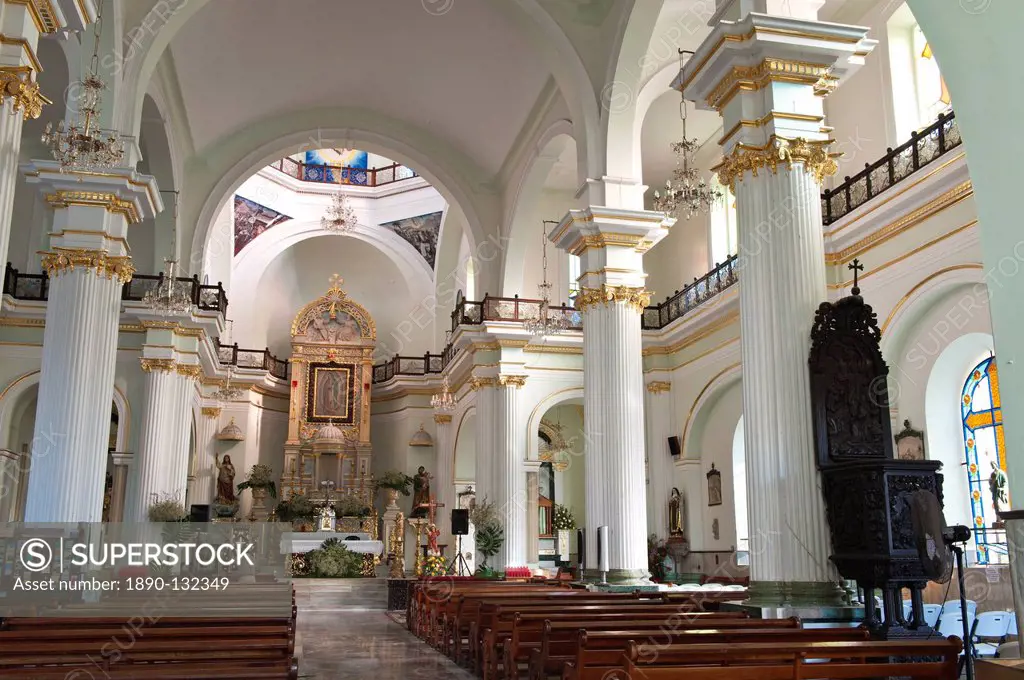 Interior of The Lady of Guadalupe Church, Puerto Vallarta, Jalisco, Mexico, North America