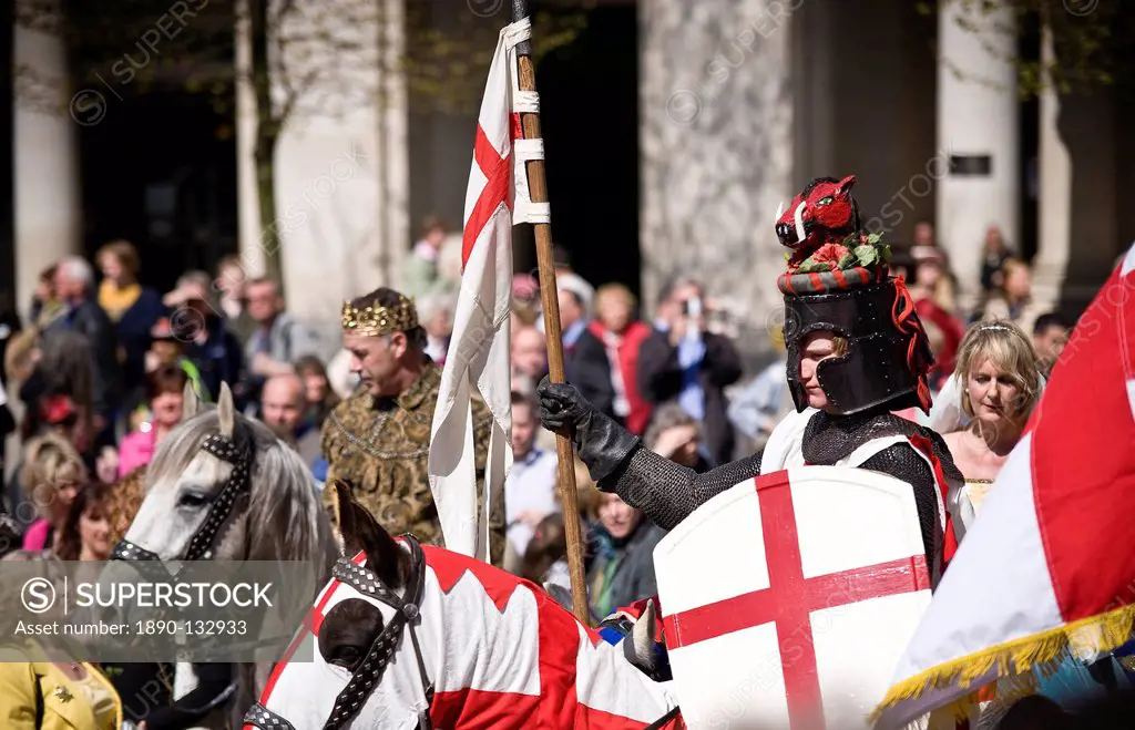 St. George´s Day Celebrations in 2010, London, England, United Kingdom, Europe