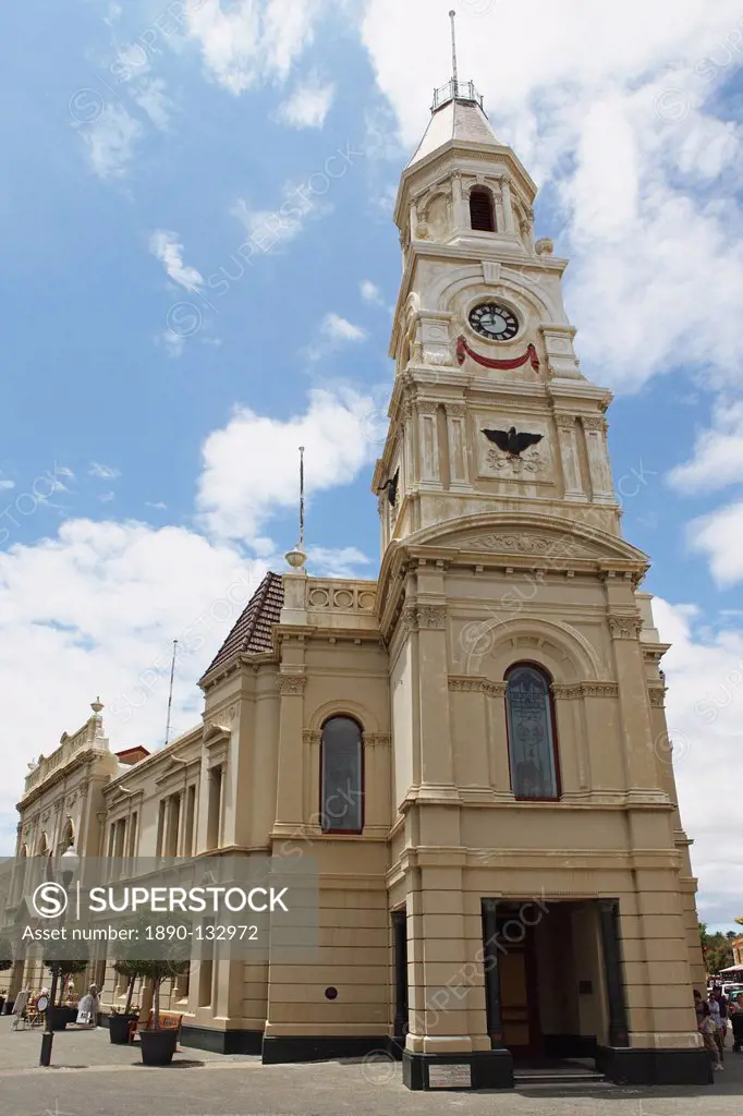 Fremantle Town Hall, a Victorian style building, built 1887, in Fremantle, Western Australia, Australia, Pacific