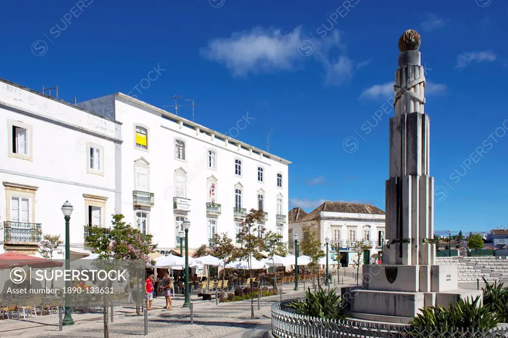Republic Square, Tavira, Algarve, Portugal, Europe