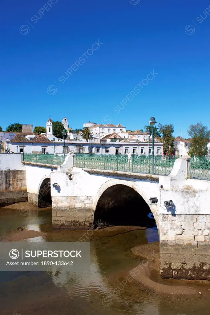 Roman Bridge and Old Town, Tavira, Algarve, Portugal, Europe