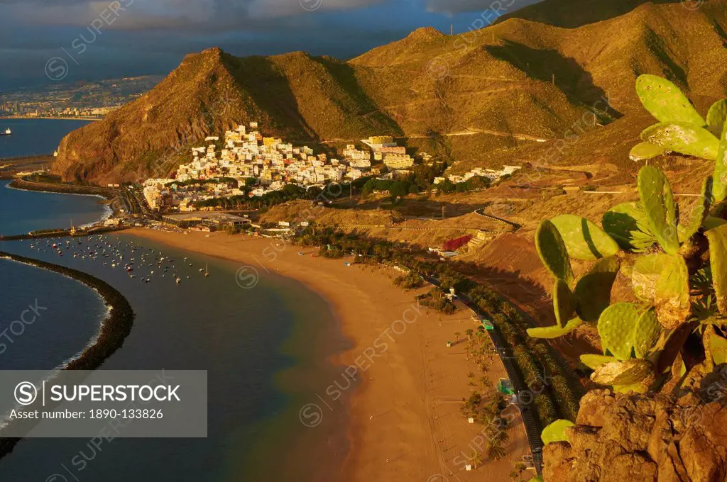 Village of San Andres and Las Teresitas Beach, Tenerife, Canary Islands, Spain, Atlantic Ocean, Europe