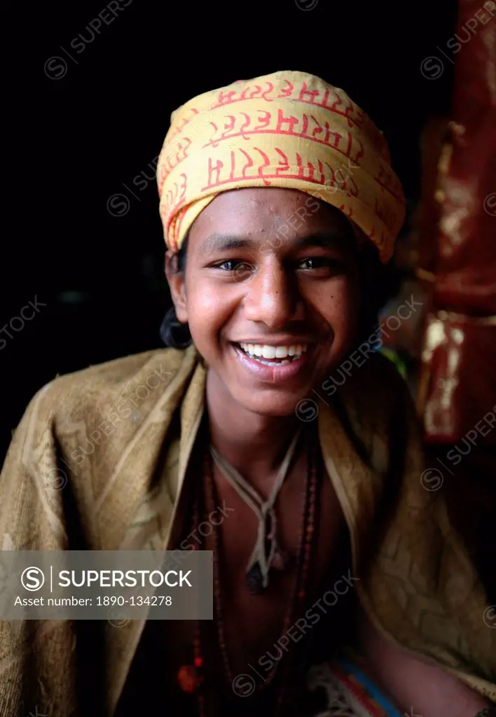 Brahmin boy, Kathmandu, Nepal, Asia