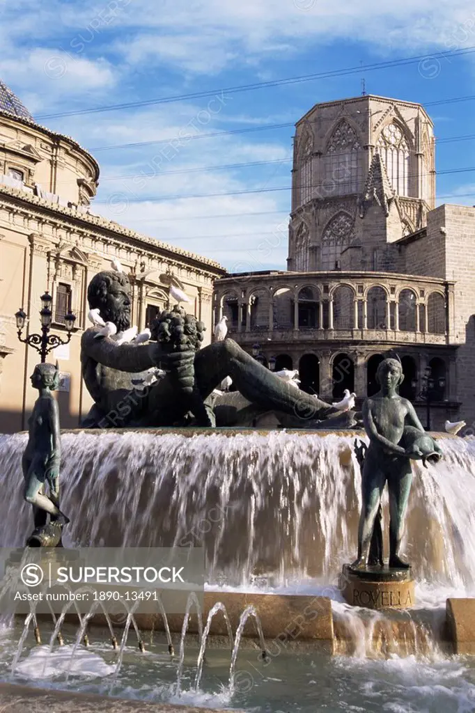 Plaza de la Virgen, Valencia, Spain, Europe