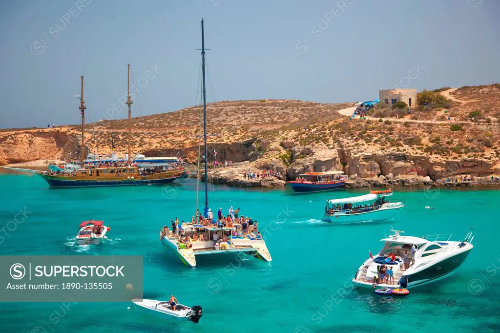 Blue Lagoon, Comino, Malta, Mediterranean, Europe