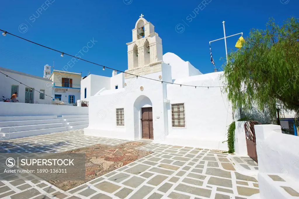 Agia Triada church, Adamas, Milos, Cyclades Islands, Greek Islands, Greece, Europe